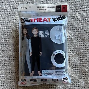 32 Degrees Kids Black Long Sleeve and Legging Set